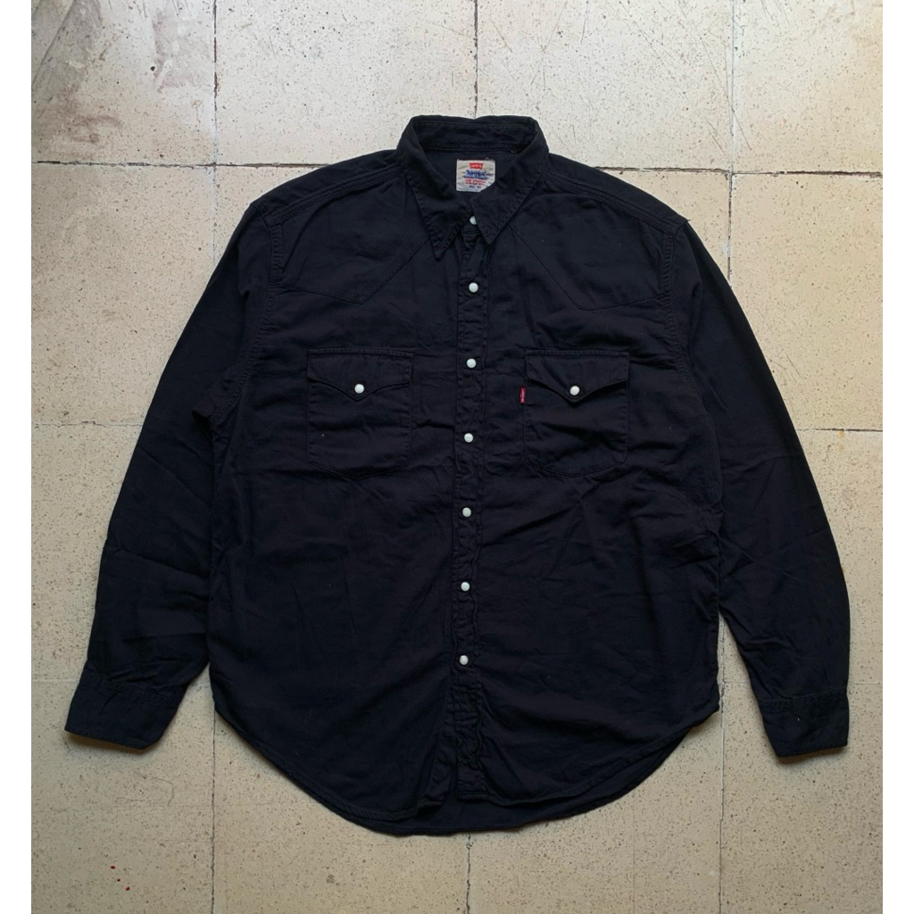 Levi’s kancing batu snap button shirt made in portugal