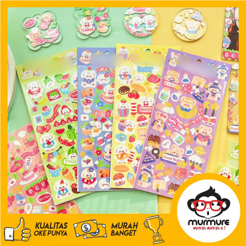 STICKER LUCU ALA KOREA STIKER HIAS JURNAL DIARY TUMBLER STIKER LUCU DIY LUCU STIKER