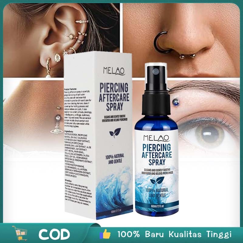 60ml Obat Piercing Aftercare Piercing Piercing Solution Saline Solution Piercing