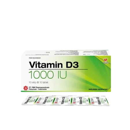 Vitamin D3 1000 IU PIM – Suplemen Vitamin D