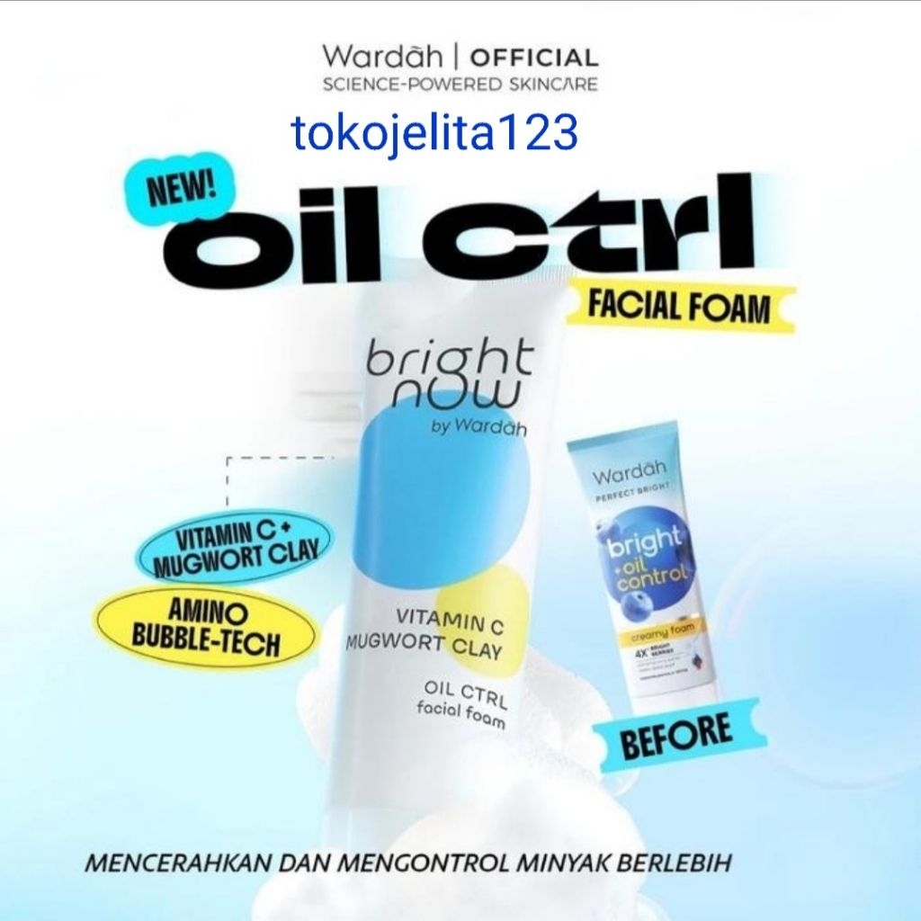 Wardah Perfect Bright Creamy Foam Bright + Oil Control Sabun Muka
