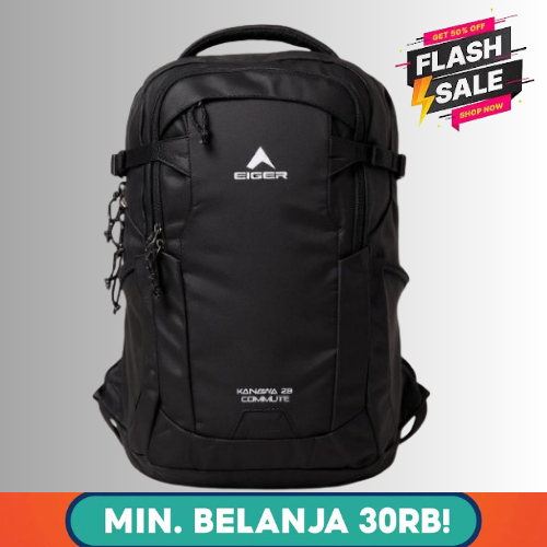 PROMO TERBATAS TAS EIGER KANAWA COMMUTE BACKPACK TAS RANSEL PRIA SEKOLAH KULIAH KERJA