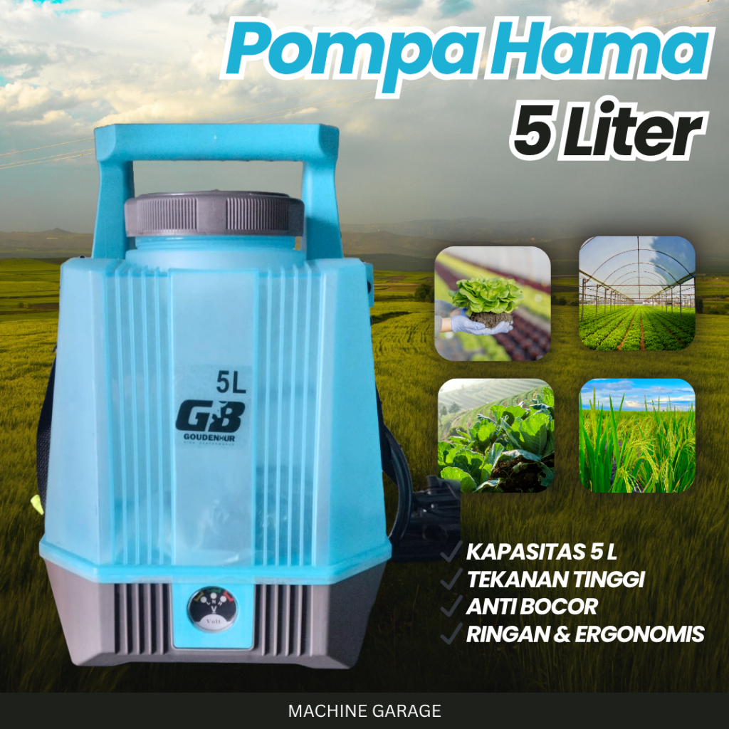 pompa hama elektrik sprayer 12v 5 Liter