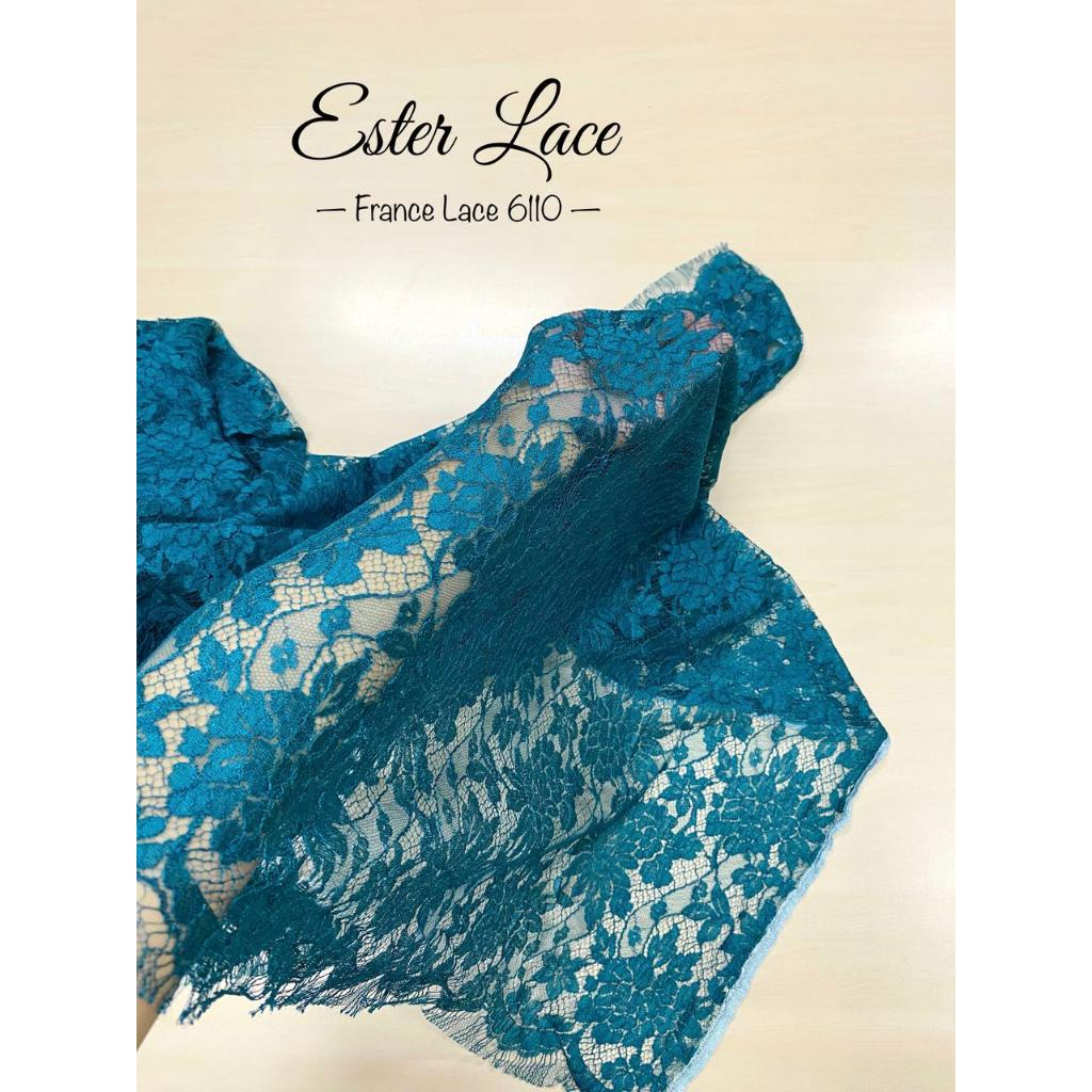 Ester Lace - Original France Lace 6110 - Ukuran kain 1,8m x 1,1m