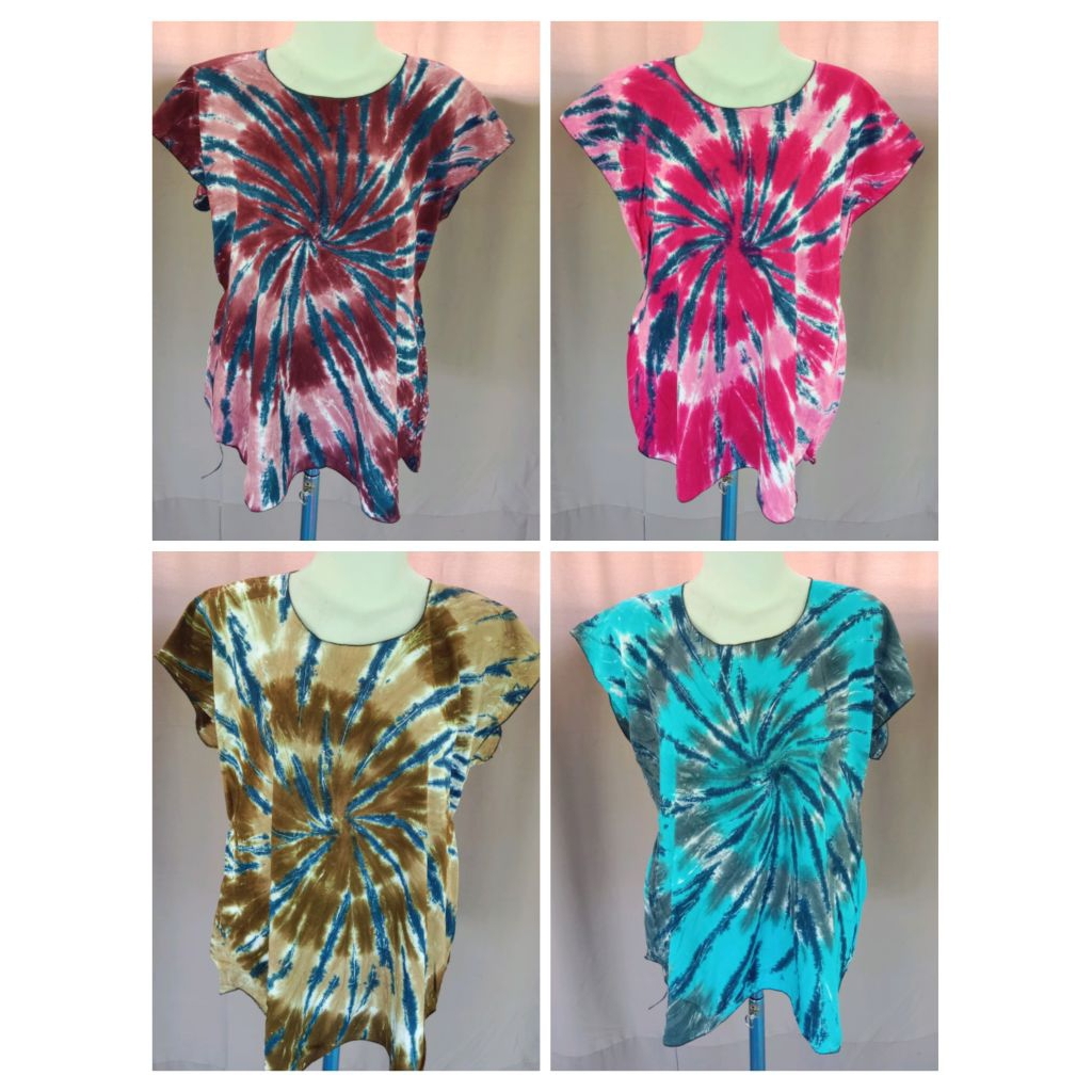 Atasan pelangi spiral/Top pelangi spiral/pakaian wanita/oleh-oleh pakaian khas Bali