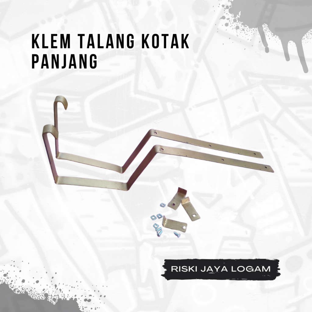 Klem Talang Kotak Panjang Galvalum Penyangga Talang Air Atap Rumah Kuat Murah