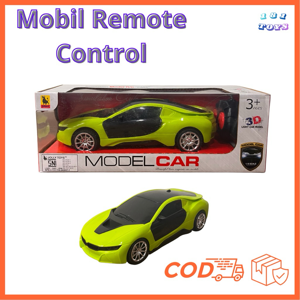 Mainan Mobil Balap RC / RC Warna Hijau