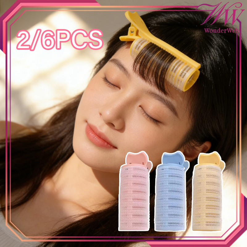 6pcs/Set Penjepit Roll Rambut Jepitan Poni Rambut Korea Jepit Roll Rambut Roll Rambut Poni Roll Ramb
