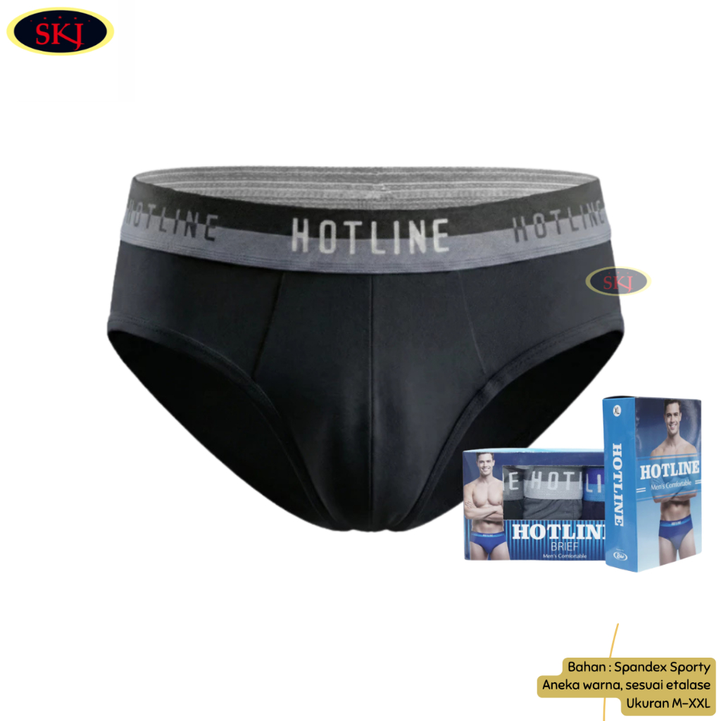 [ISI 3] Celana Dalam Pria HOTLINE 882 Ukuran M-XXL / Pakaian Dalam Pria