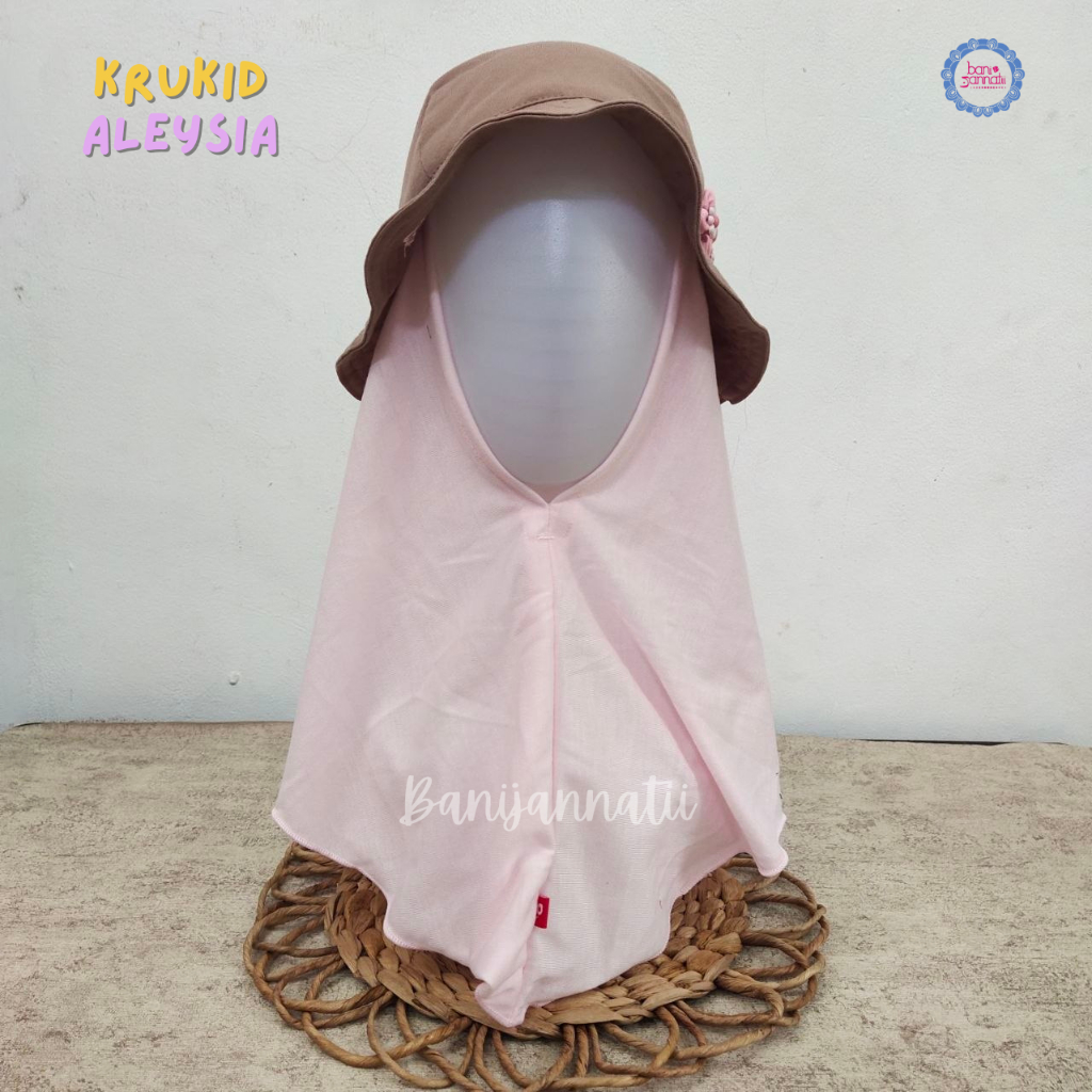 Krukid Aleysia | Kerudung Topi Anak | Kerudung Anak | Kerudung Topi | Kerudung Instan Anak | Kerudun