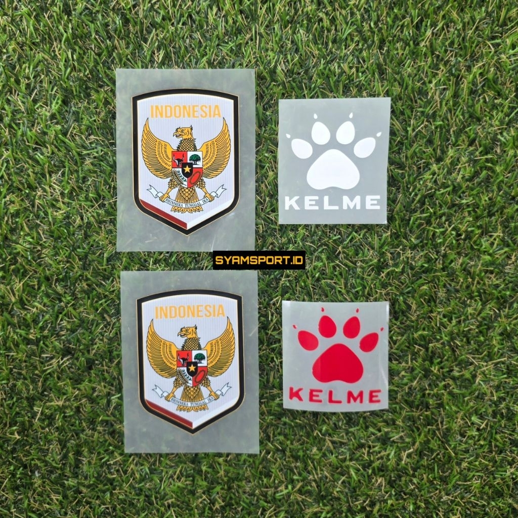 Logo Patch Timnas Indonesia 2026 Terbaru PAKET LENGKAP + logo Apparel FULL HD Kuat Mengkilap | Sablo