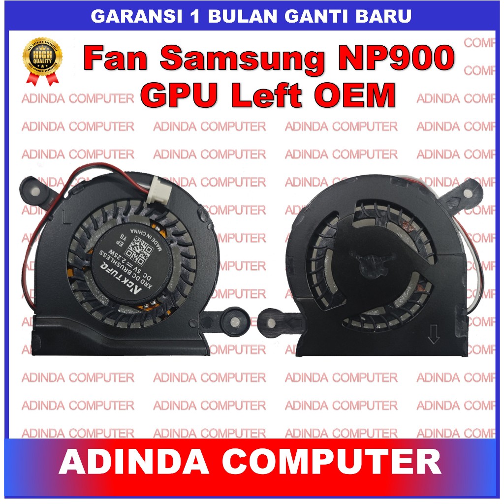 Fan Samsung NP900 NP900X3C NP900X3D NP900X3E NP900X3B GPU Left  OEM