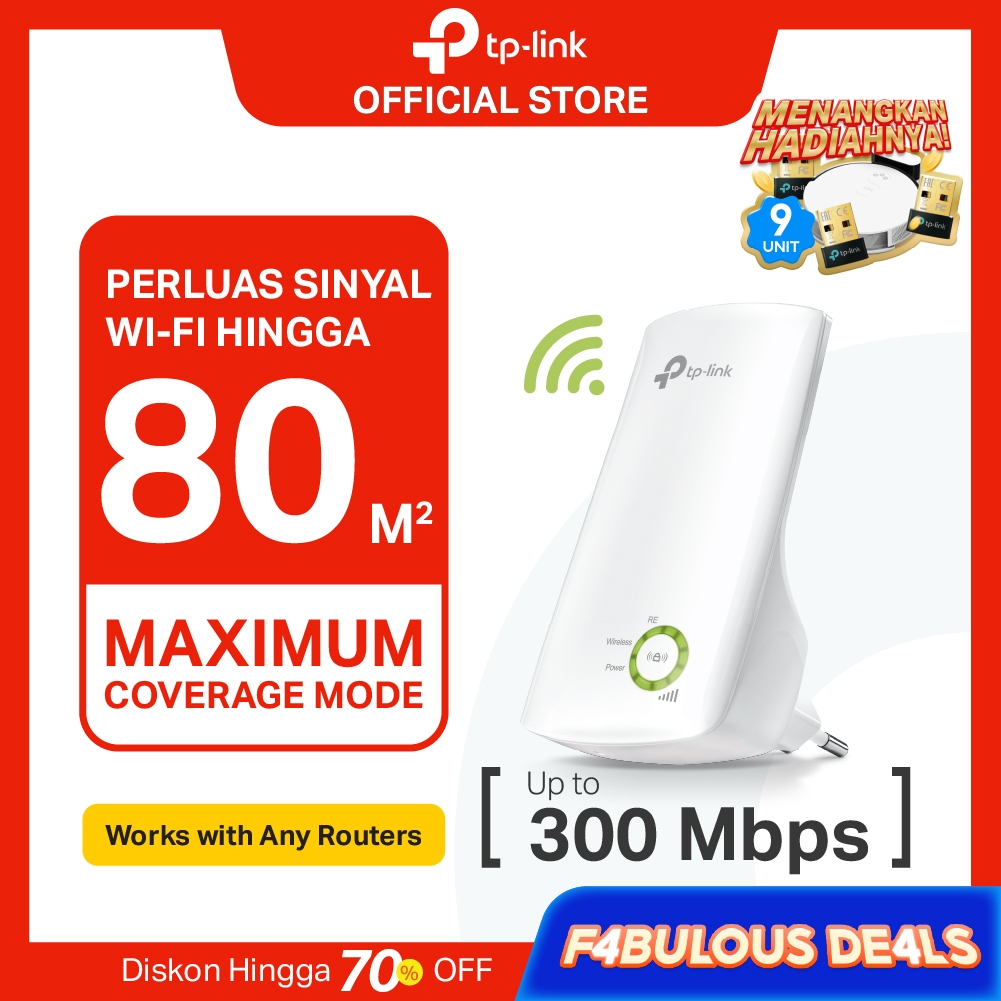 TP-Link TL-WA854RE | 300Mbps Wi-Fi Range Extender | Wireless Repeater | Penguat Sinyal WiFi | WPA