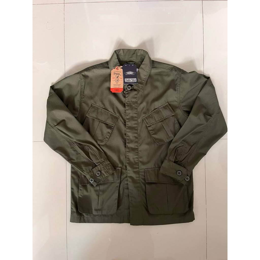 Timechine Co. Jungle Jacket Fatigue Ribstop Olive S