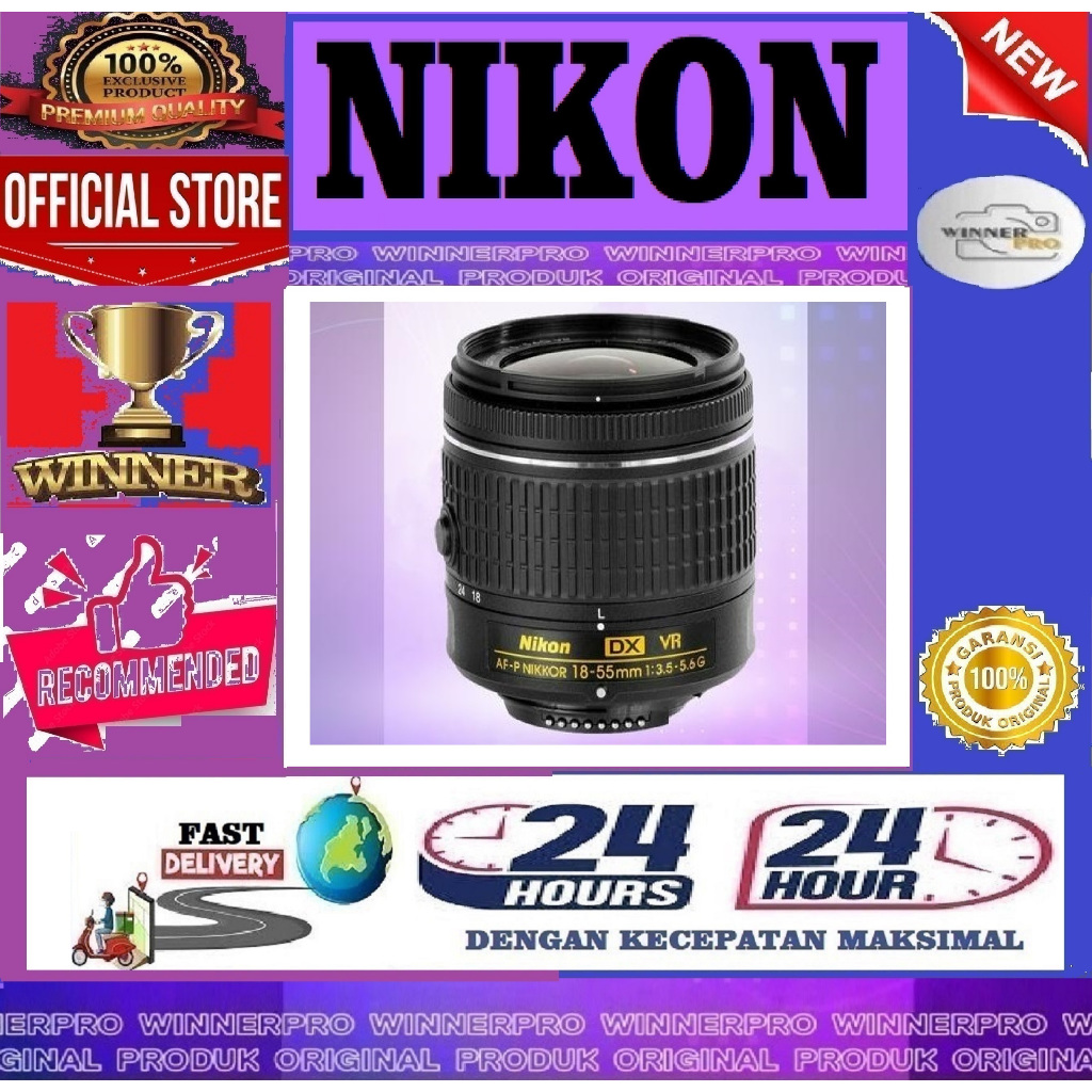 Lensa Nikon Af-p 18-55mm VR - Lensa Copotan