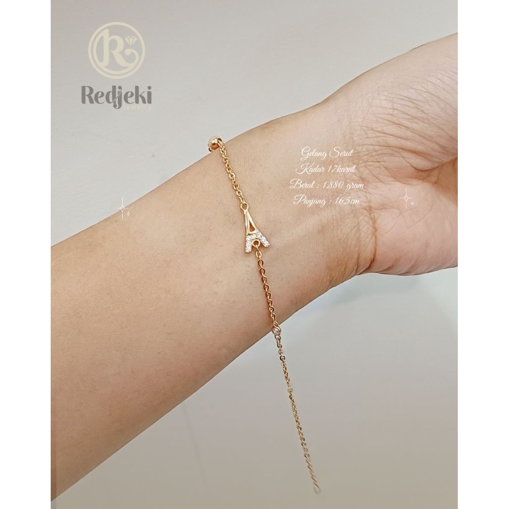 Gelang Serut Emas 17karat