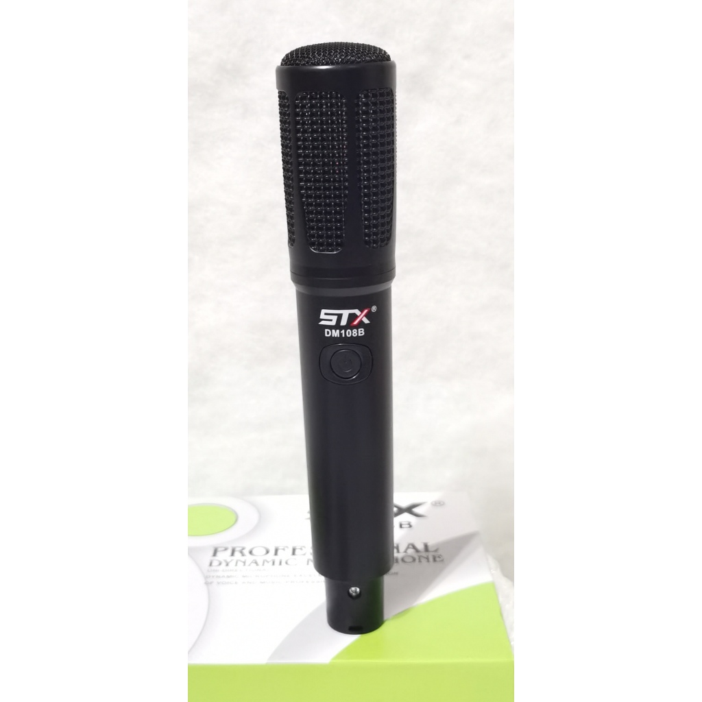 STX - MIC CABLE : MIK / MIC / MIKROFON / MICROPHONE KABEL BLACK/SILVER/GOLD +SWITCH