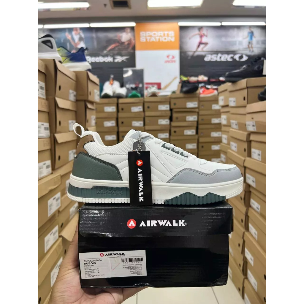 Airwalk Dubois White/Grey Sepatu Pria Airwalk Original