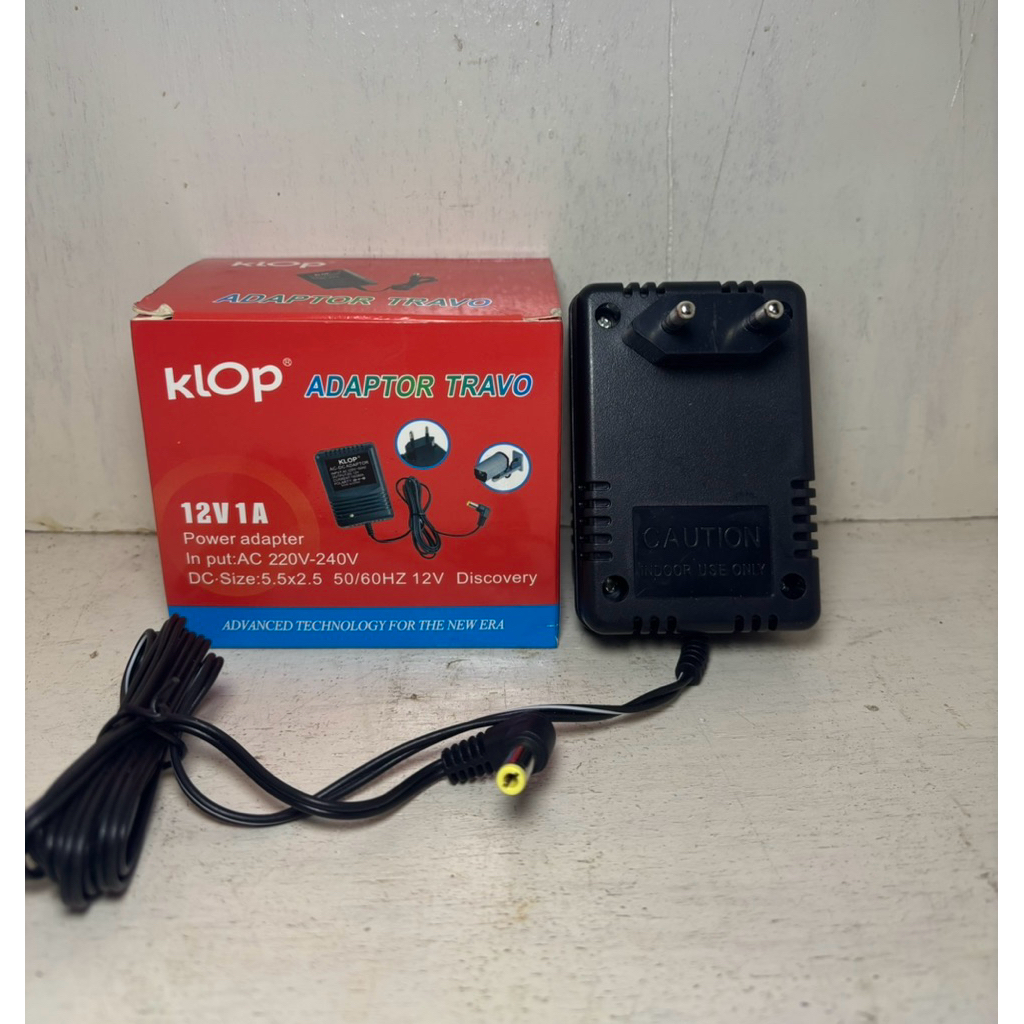 Adaptor Klop 12V 1000mA / Adaptor Ayunan Klop 12V 1A