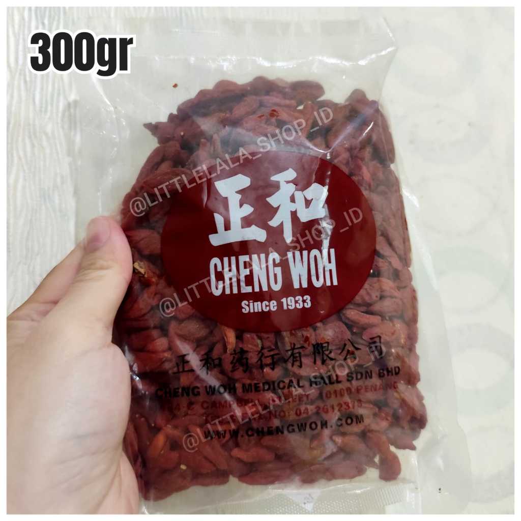Goji Berry Cheng Woh 300gr Original Premium Wolfberry Kering Import Superfood Sehat