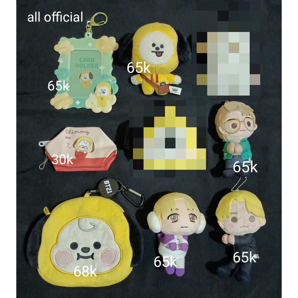  BACA DESKRIPSI  All About Jimin Merch Official BT21 Chimmy Tinytan Bagcharm Keyring Doll | Pouch Co