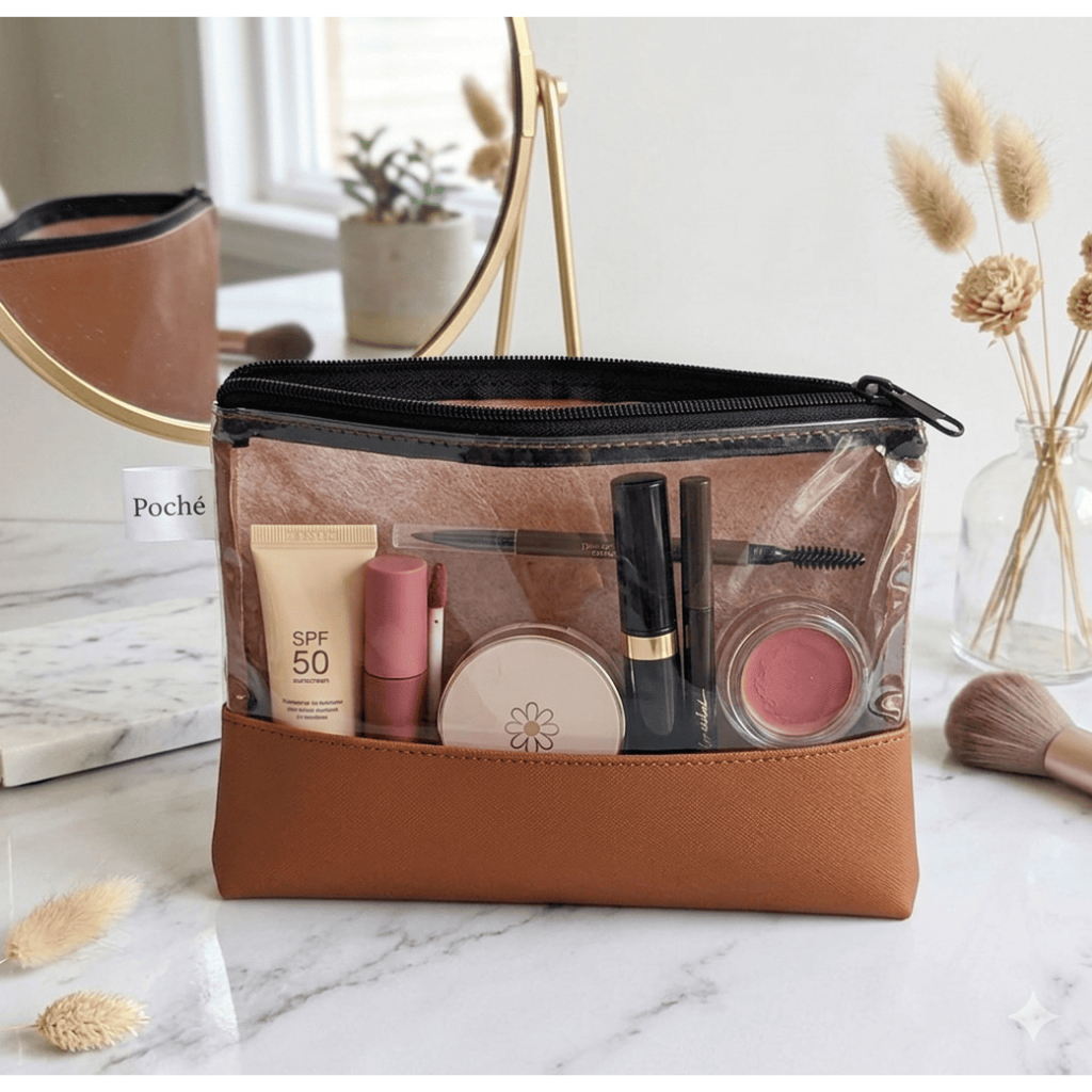 Dompet Mika Transparan Dompet kosmetik Pouch serbaguna Pouch Mika Te Amo Dompet Masker Transparan Po