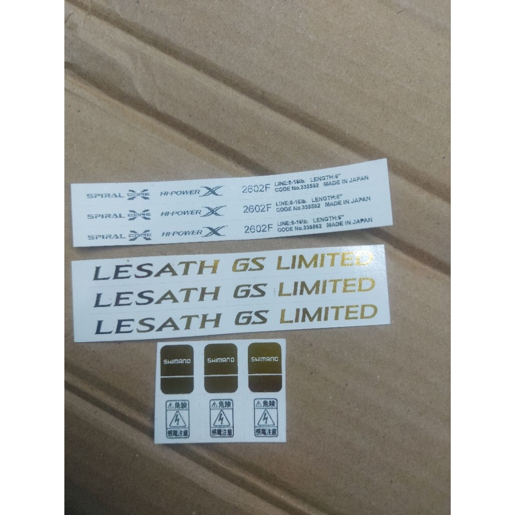 Decal Shimano Lesath GS Limited