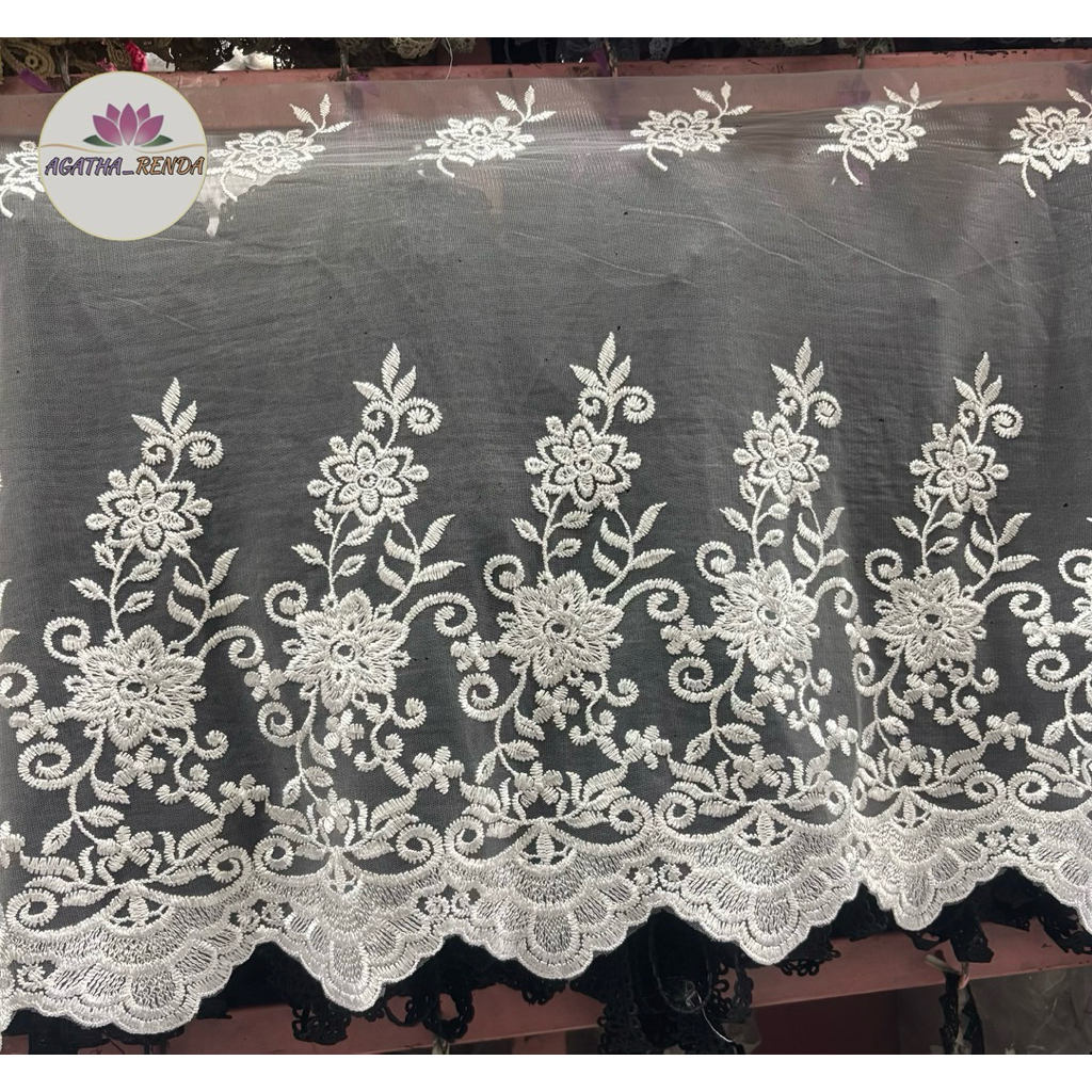 Renda Tile Lebar,Renda Tile Cantik Harga Permeter 100 cm