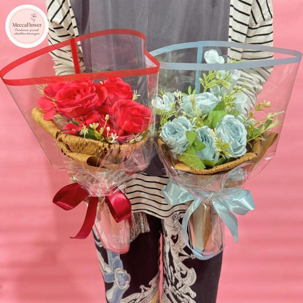 Korea Round Bouquet / Buket Bunga Artificial / Round Buket Artificial
