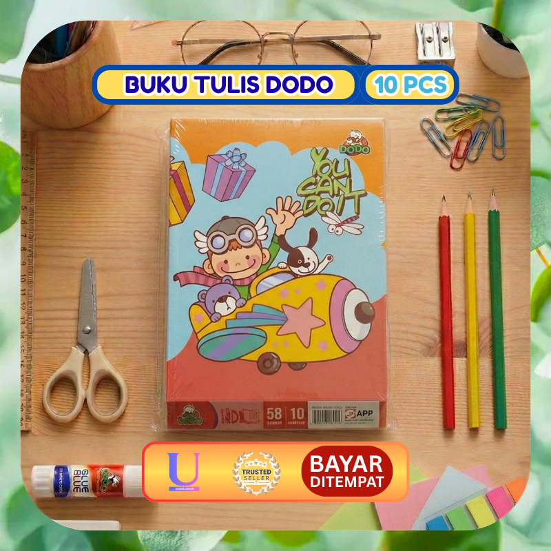 Promo Buku Tulis Dodo 30 38 50 58 Lembar | Harga 10 Buku | Grosir ATK Murah Lengkap