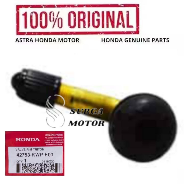 Pentil Ban Velg Tubles Model Bengkok Motor Honda Scoopy Esp K93 Genio Ferza BeAT  42753KWPE01 42753-