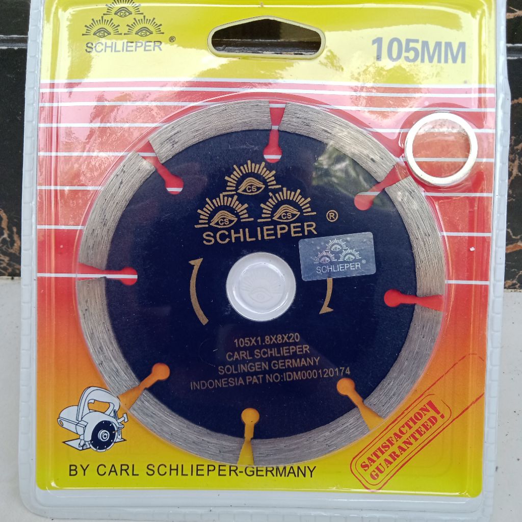 Mata Gerinda Potong Keramik 4 Inch Carl Schlieper - Diamond Wheel Segmented Cap Mata Original