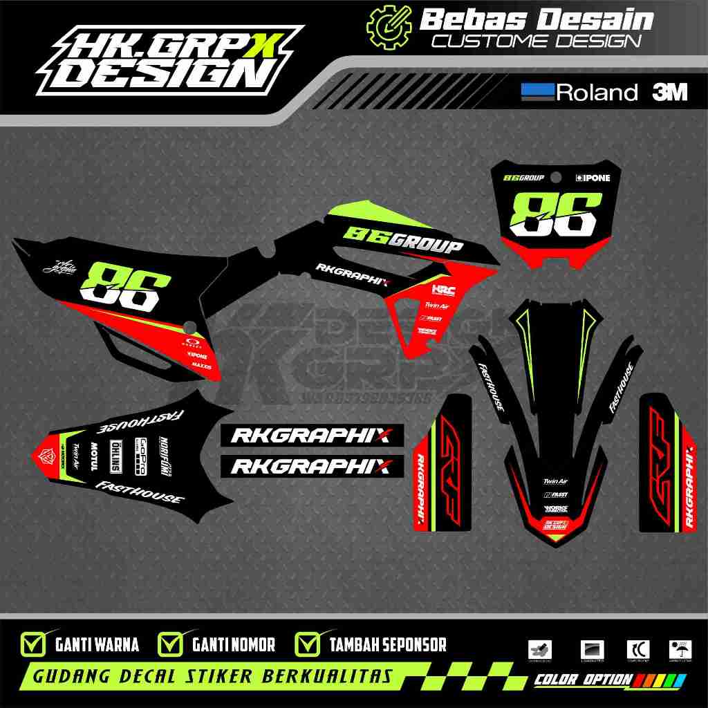 Decal CRF 450 2021 Fullbody CRF 450 R / 250 Hrv Free Custome Design