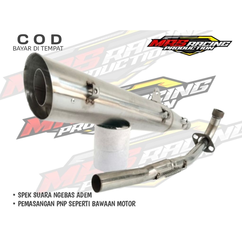 KNALPOT TSUKIGI STANDAR RACING KHARISMA KIRAna 125 SUPRA X 125D ASTREA GRAND C70 LEGENDA