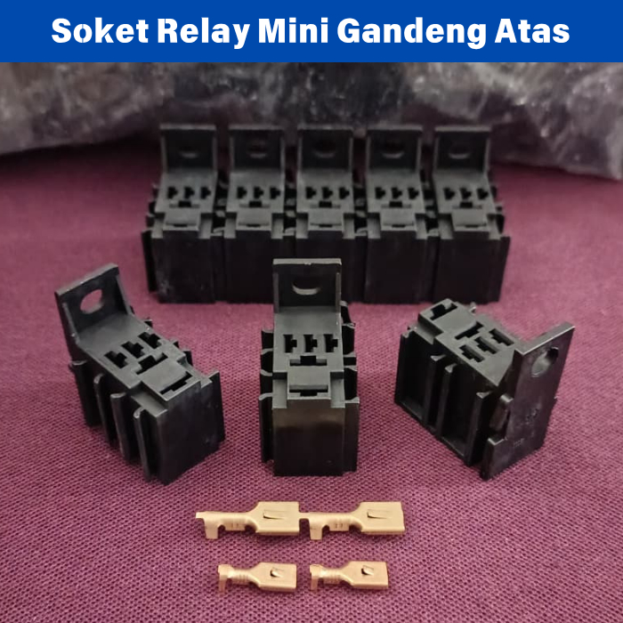 Soket Relay Mini / Soket Relay Mini Bangku Gandeng Atas Bahan Nylon