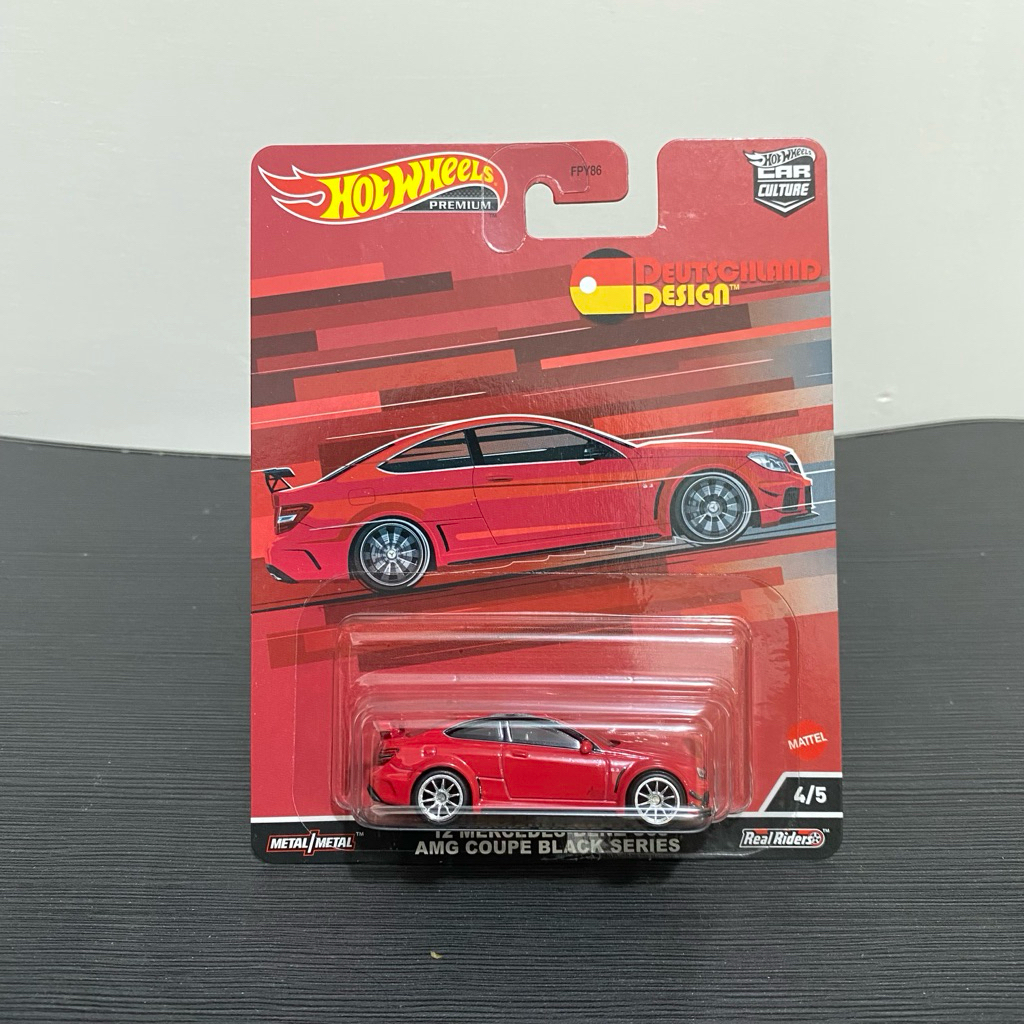 Hotwheels Mercedes Benz C63 AMG Coupe Black Series Deutschland Design