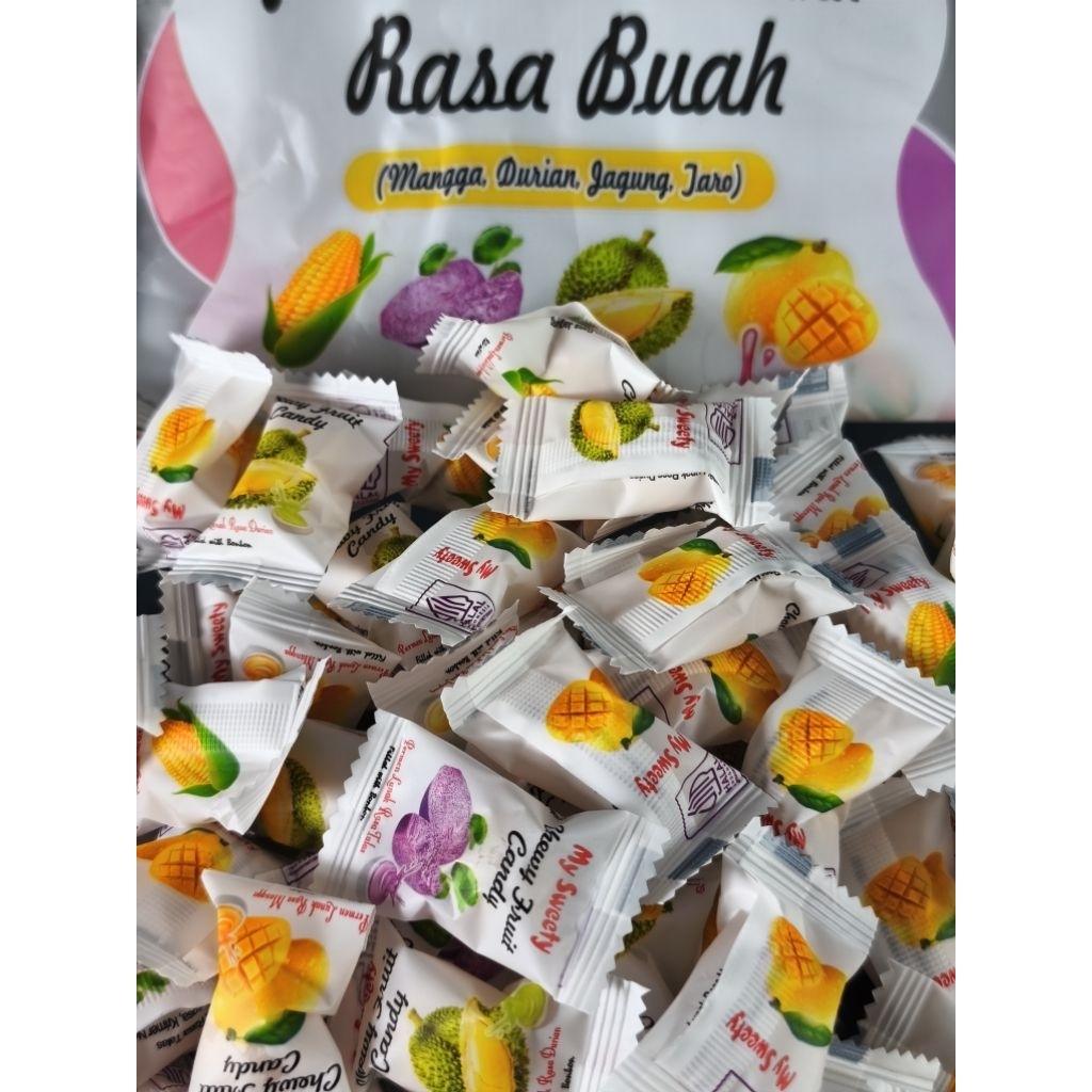 PERMEN LUNAK JAGUNG / PERMEN LUNAKANEKA RASA PERMEN LUNAK RASA BUAH BUAHAN