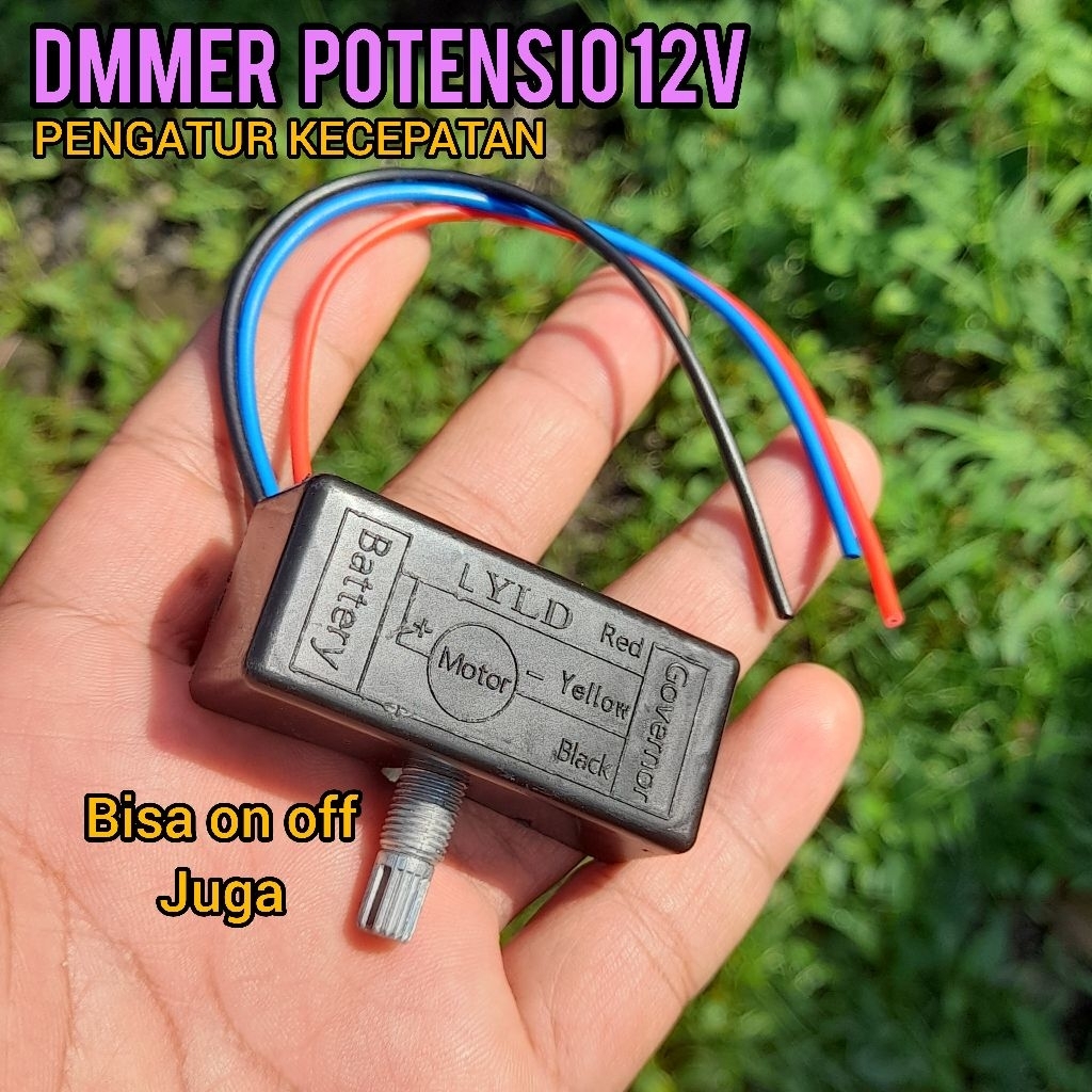 Dimmer potensio pengatur kecepatan sprayer pompa air led DC 12v