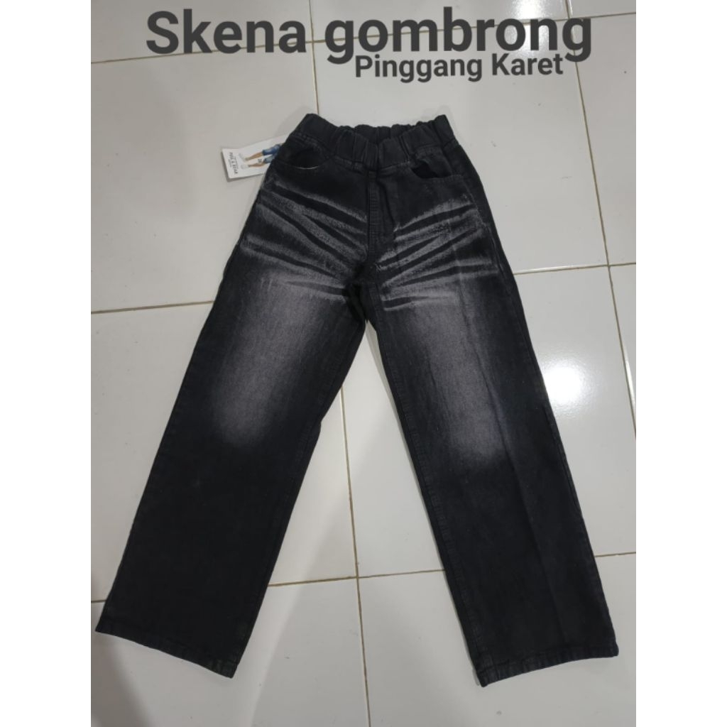 Celana jeans Skena celana jeans gombrong celana Skena karet celana Skena pinggang karet celana gombr