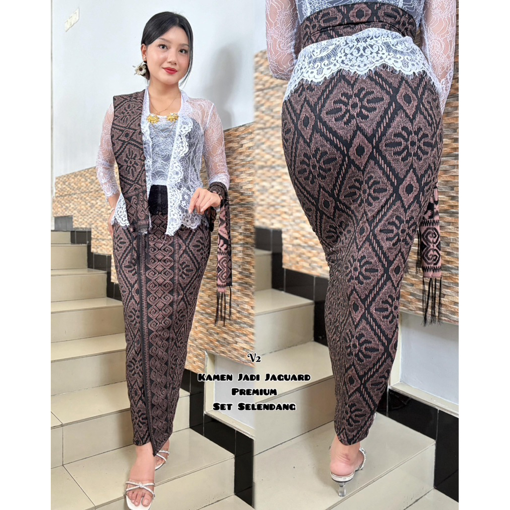 KAMEN JADI JAGUAR SET SELENDANG JUMBO