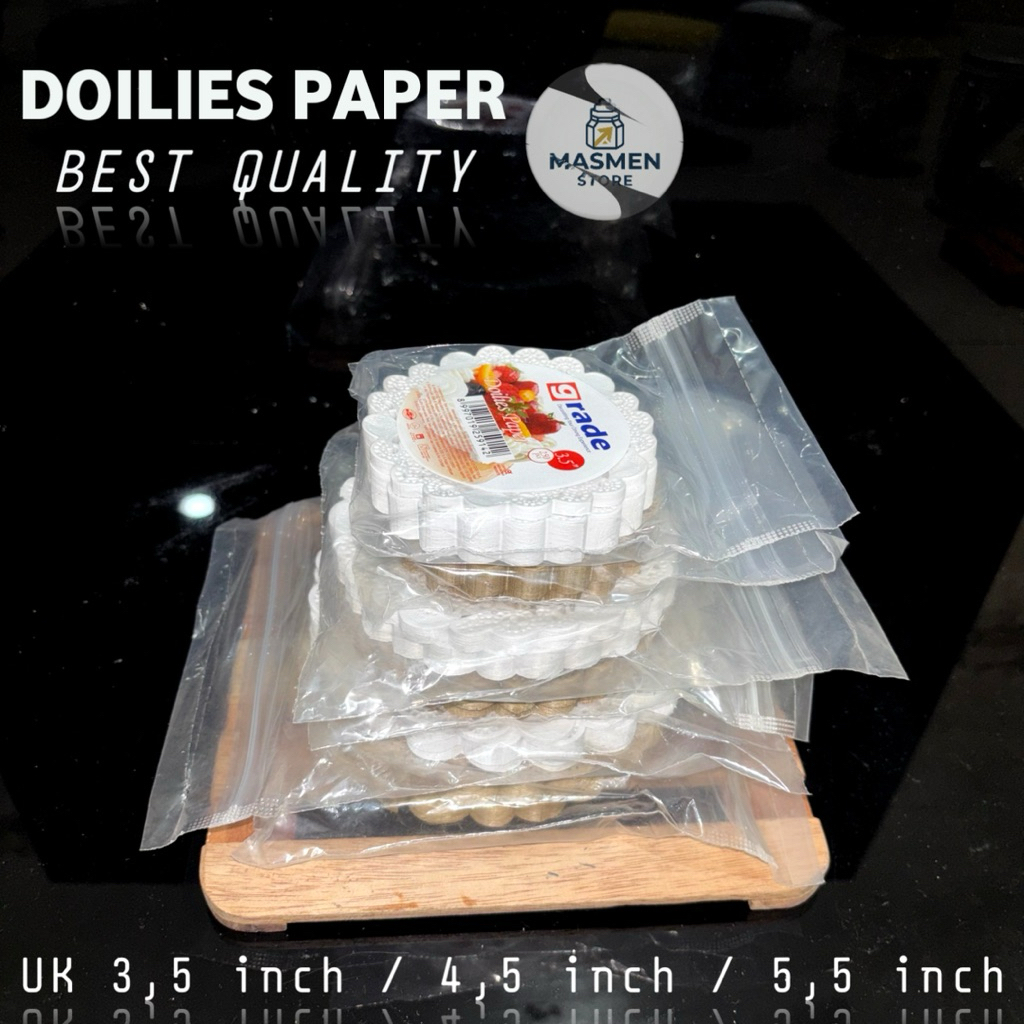 DOILIES PAPER 3,5 INCH GRADE ISI 250 PC - FOOD GRADE