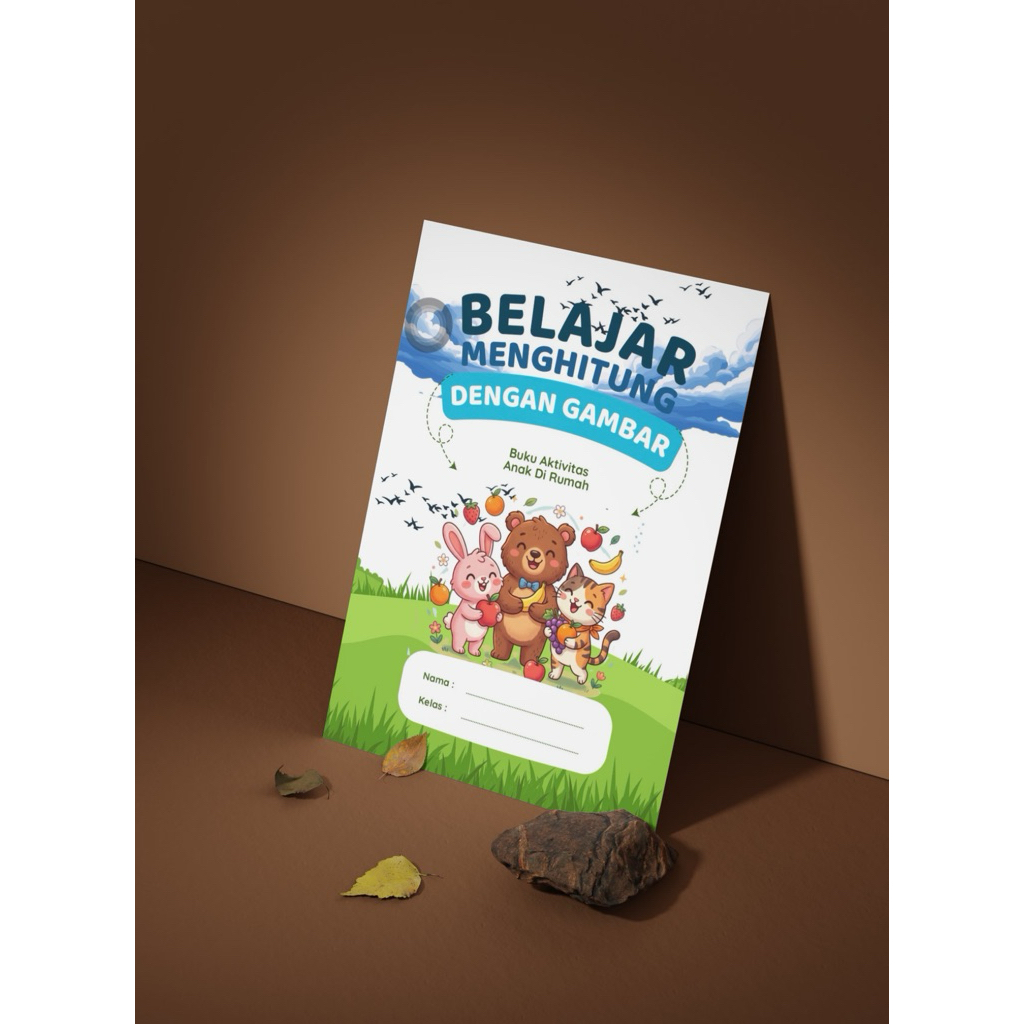 MODUL BELAJAR MENGHITUNG ANAK 3–5 TAHUN | File PDF + Printable + Bonus Mewarnai