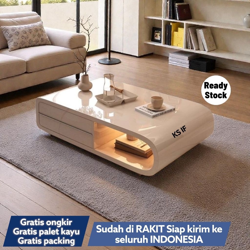 Meja Tamu HPL Minimalis 01,  Meja Tamu Modern, Meja Tamu Mewah Elegan, Meja Kopi, Meja Soffa,