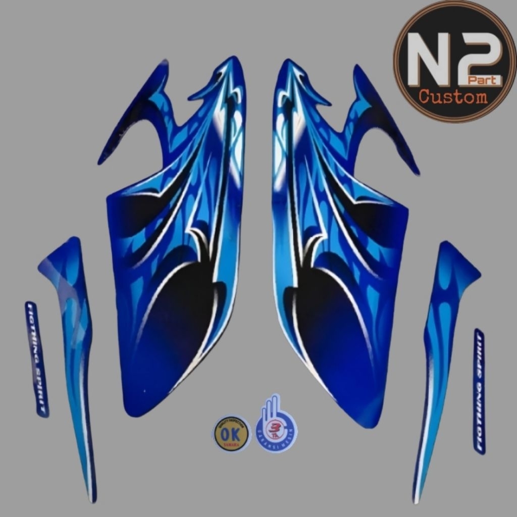 STRIPING STIKER LIS RX KING 2006 BIRU DRAGON RX KING NEW