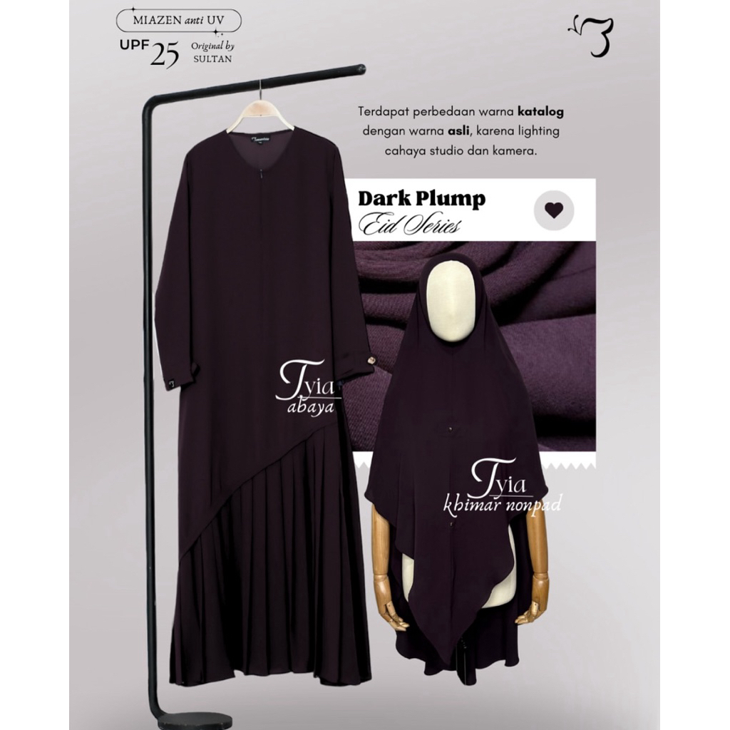 NWT SET TYIA ABAYA DAN KHIMAR BY BONAVISTA