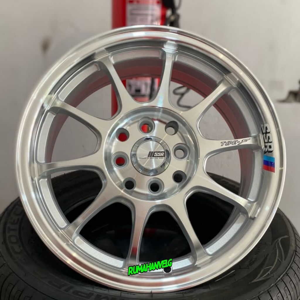 velg ssr type f ring 15 pcd 4x100 - 4x114,3 lebar 6,5 velg racing r15 velg mobil Avanza Xenia Livina