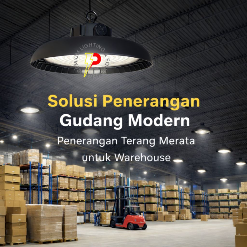 Lampu Gantung UFO LED HIGHBAY Osram 100W 150W 200 Watt cahaya putih kuning natural