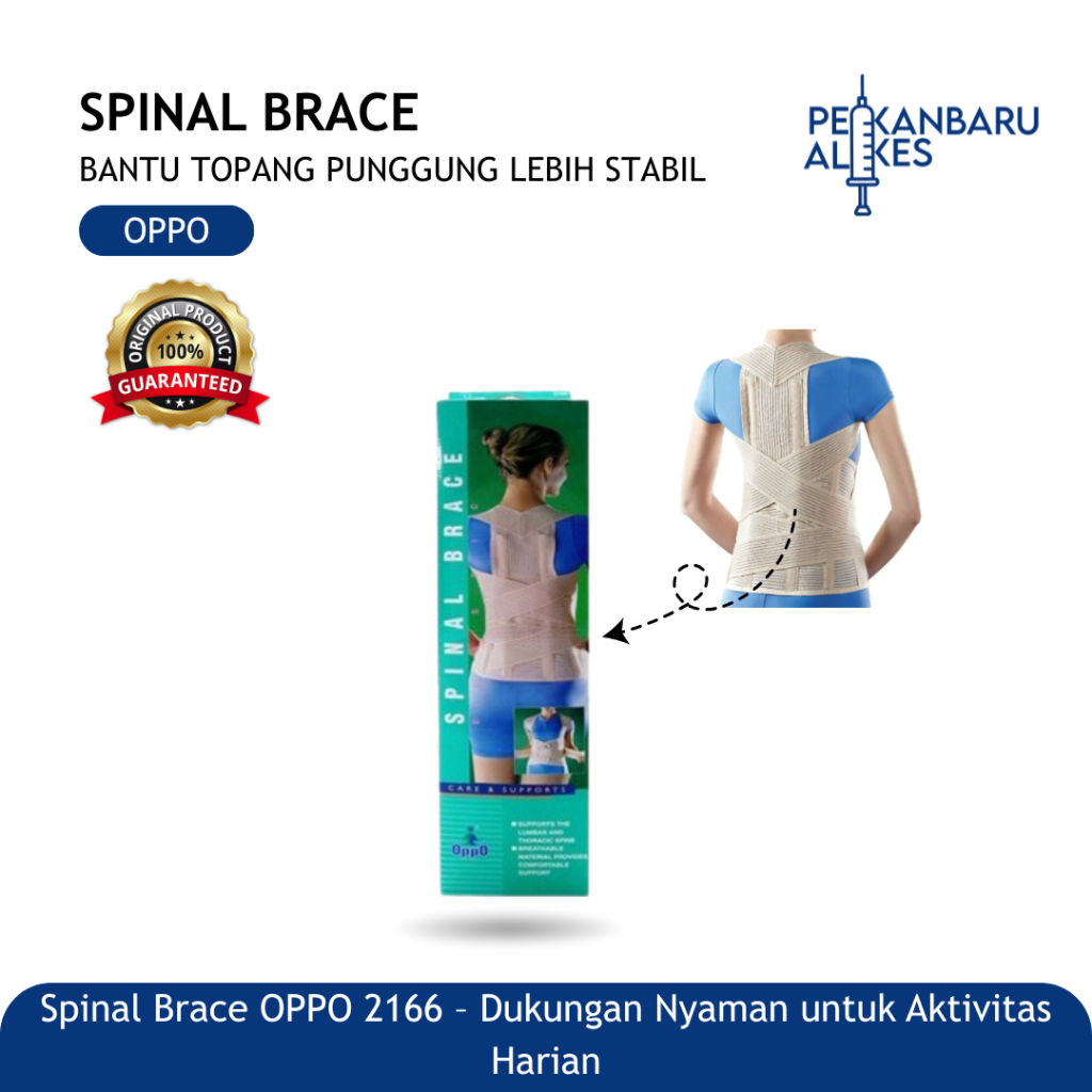 Spinal Brace Oppo 2166 Korset TLSO Penyangga Punggung Back Support Postur Tubuh / Pekanbaru Alkes