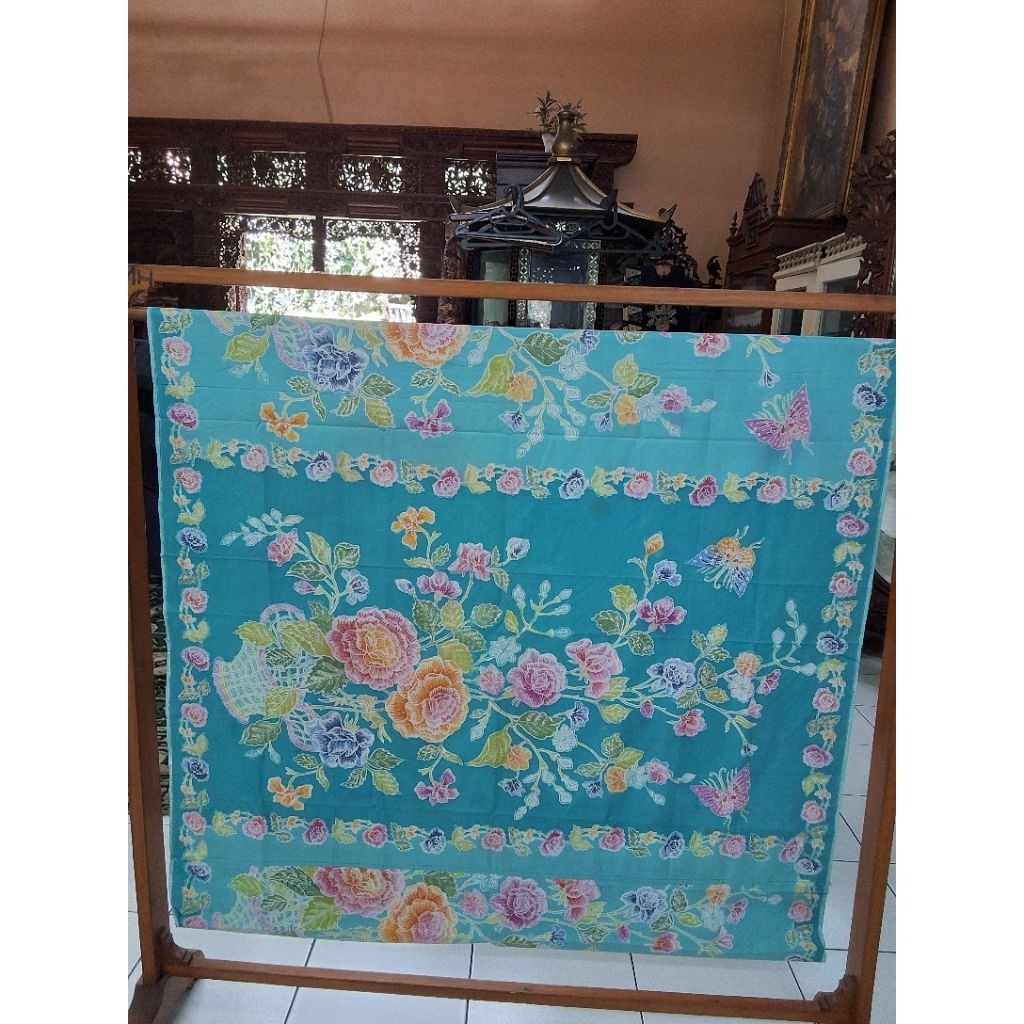 Kain Batik Encim/Kain Buketan/Kain Sarung Batik Encim Buket/Kain Encim/Kain Batik Peranakan/Kain Bat