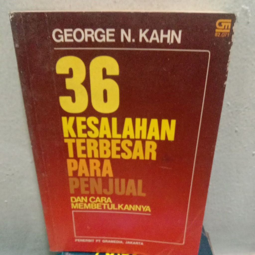 BUKU SECOND 36 KESALAHAN TERBESAR PARA PENJUAL